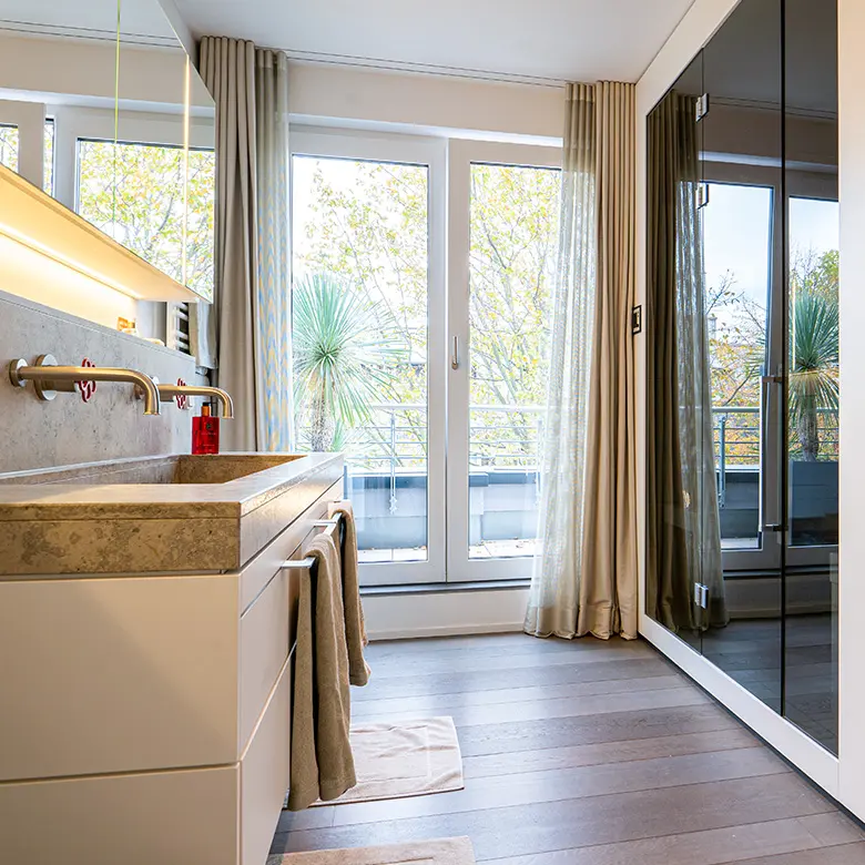 Badezimmer | Maßanfertigung | Holz | Arbeiten, Outdoor | HAMMERMEISTER RaumObjekt